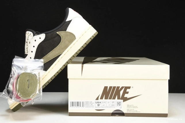 SP Jordan Travis Scott 1 Retro OG Low Olive 0322